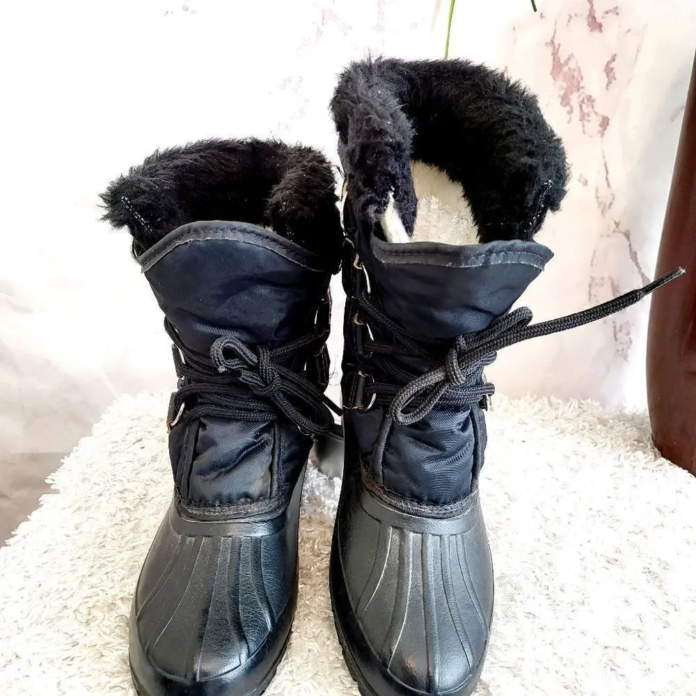 Sorel waterproof duck boots with warm wool lining